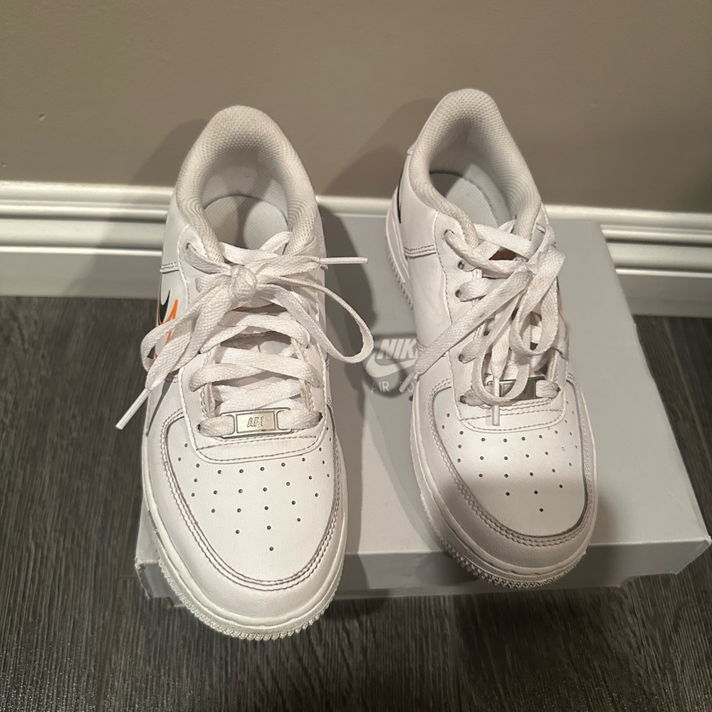 Used Nike Air Force, one size 4 for boys